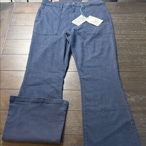 Navy Blue wide bottom pants